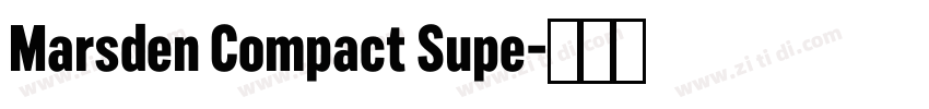 Marsden Compact Supe字体转换 Marsden Compact Supe字体转换